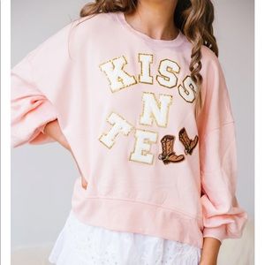Baby pink sweatshirt. Too cute! Perfect condition